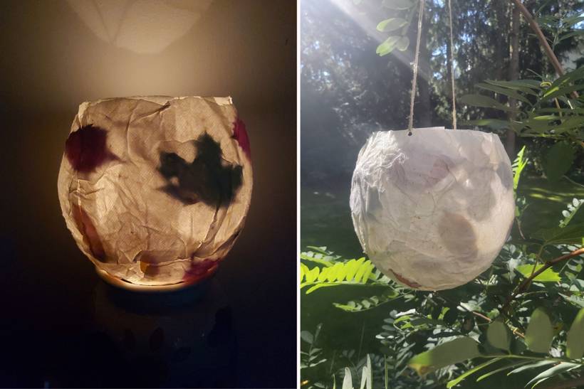 lampion ozdobny papier mache